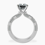 Platinum Regalia Milgrain Lab Diamond Ring side right image one
