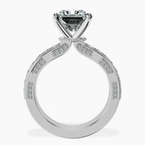 Platinum Regalia Milgrain Lab Diamond Ring side right image one