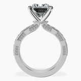 18kt White Gold Regalia Milgrain Lab Diamond Ring side right image one