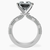 Platinum Regalia Milgrain Lab Diamond Ring side right image one