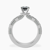 Platinum Regalia Milgrain Lab Diamond Ring side right image one