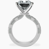 Platinum Regalia Milgrain Lab Diamond Ring side right image one