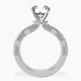 Platinum Regalia Milgrain Lab Diamond Ring side right image one