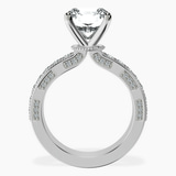 Platinum Regalia Milgrain Lab Diamond Ring side right image one