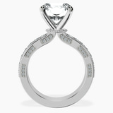 10kt White Gold Regalia Milgrain Lab Diamond Ring side right image one