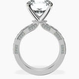 14kt White Gold Regalia Milgrain Lab Diamond Ring side right image one