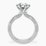 14kt White Gold Regalia Milgrain Lab Diamond Ring side right image one