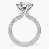 18kt White Gold Regalia Milgrain Lab Diamond Ring side right image one