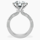 18kt White Gold Regalia Milgrain Lab Diamond Ring side right image one