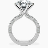 10kt White Gold Regalia Milgrain Lab Diamond Ring side right image one