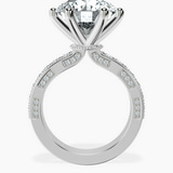 Platinum Regalia Milgrain Lab Diamond Ring side right image one