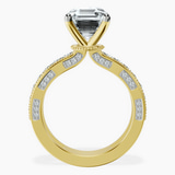 18kt Yellow Gold Regalia Milgrain Lab Diamond Ring side right image one