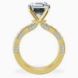 18kt Yellow Gold Regalia Milgrain Lab Diamond Ring side right image one
