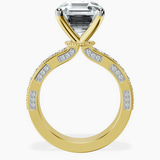 18kt Yellow Gold Regalia Milgrain Lab Diamond Ring side right image one