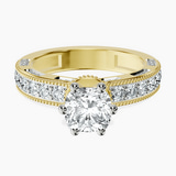 18kt Yellow Gold Regalia Milgrain Lab Diamond Ring front image