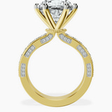 18kt Yellow Gold Regalia Milgrain Lab Diamond Ring side right image one