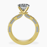 18kt Yellow Gold Regalia Milgrain Lab Diamond Ring side right image one