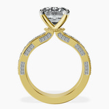 18kt Yellow Gold Regalia Milgrain Lab Diamond Ring side right image one