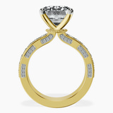 18kt Yellow Gold Regalia Milgrain Lab Diamond Ring side right image one