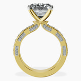 14kt Yellow Gold Regalia Milgrain Lab Diamond Ring side right image one