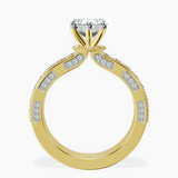 10kt Yellow Gold Regalia Milgrain Lab Diamond Ring side right image one