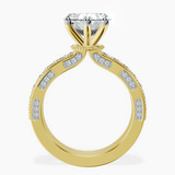 18kt Yellow Gold Regalia Milgrain Lab Diamond Ring side right image one