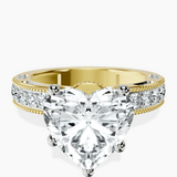 14kt Yellow Gold Regalia Milgrain Lab Diamond Ring front image