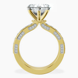 14kt Yellow Gold Regalia Milgrain Lab Diamond Ring side right image one