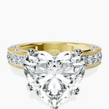 18kt Yellow Gold Regalia Milgrain Lab Diamond Ring front image
