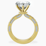 18kt Yellow Gold Regalia Milgrain Lab Diamond Ring side right image one