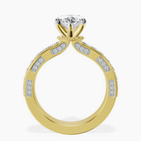 18kt Yellow Gold Regalia Milgrain Lab Diamond Ring side right image one