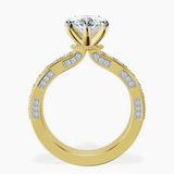 14kt Yellow Gold Regalia Milgrain Lab Diamond Ring side right image one