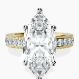 18kt Yellow Gold Regalia Milgrain Lab Diamond Ring front image