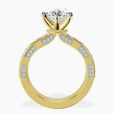 18kt Yellow Gold Regalia Milgrain Lab Diamond Ring side right image one