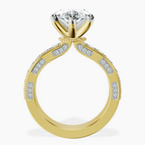 10kt Yellow Gold Regalia Milgrain Lab Diamond Ring side right image one