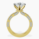 10kt Yellow Gold Regalia Milgrain Lab Diamond Ring side right image one