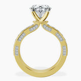 18kt Yellow Gold Regalia Milgrain Lab Diamond Ring side right image one