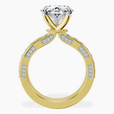 18kt Yellow Gold Regalia Milgrain Lab Diamond Ring side right image one