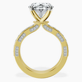 10kt Yellow Gold Regalia Milgrain Lab Diamond Ring side right image one