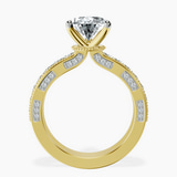 18kt Yellow Gold Regalia Milgrain Lab Diamond Ring side right image one
