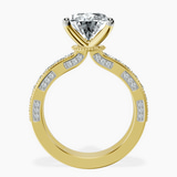 18kt Yellow Gold Regalia Milgrain Lab Diamond Ring side right image one