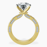 18kt Yellow Gold Regalia Milgrain Lab Diamond Ring side right image one