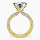 10kt Yellow Gold Regalia Milgrain Lab Diamond Ring side right image one