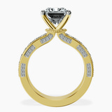 18kt Yellow Gold Regalia Milgrain Lab Diamond Ring side right image one