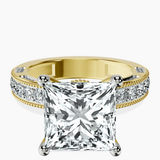 14kt Yellow Gold Regalia Milgrain Lab Diamond Ring front image