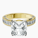 14kt Yellow Gold Regalia Milgrain Lab Diamond Ring front image