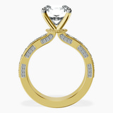 14kt Yellow Gold Regalia Milgrain Lab Diamond Ring side right image one