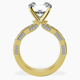 18kt Yellow Gold Regalia Milgrain Lab Diamond Ring side right image one