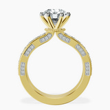 18ct Yellow Gold Regalia Milgrain Lab Diamond Ring side right image one