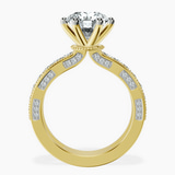 18kt Yellow Gold Regalia Milgrain Lab Diamond Ring side right image one